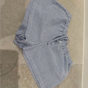 SHEIN Blue and White Striped Women’s Shorts